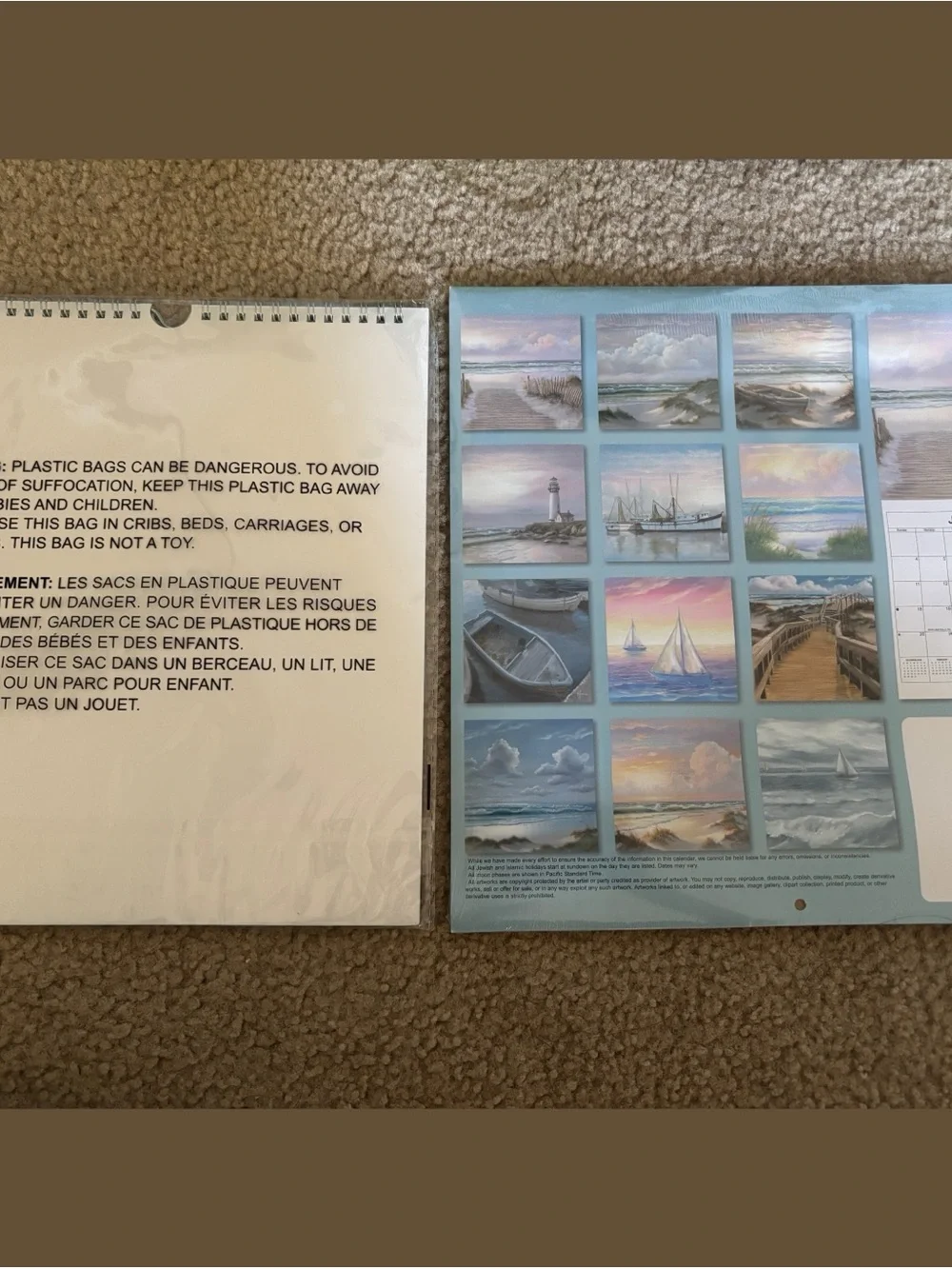 NEW 2026 Coastal Dreams Wall Calendar & Jot Desk Calendar Set